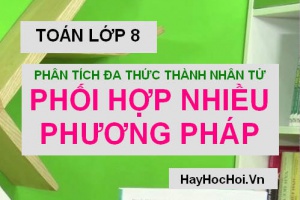 Phân tích đa thức thành nhân tử bằng cách phối hợp nhiều phương pháp Toán 8